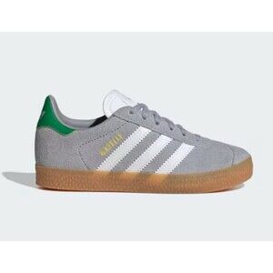 Adidas Originals Gazelle C Gray Green White Sneaker JQ5999 Youth Sizes 11K - 3